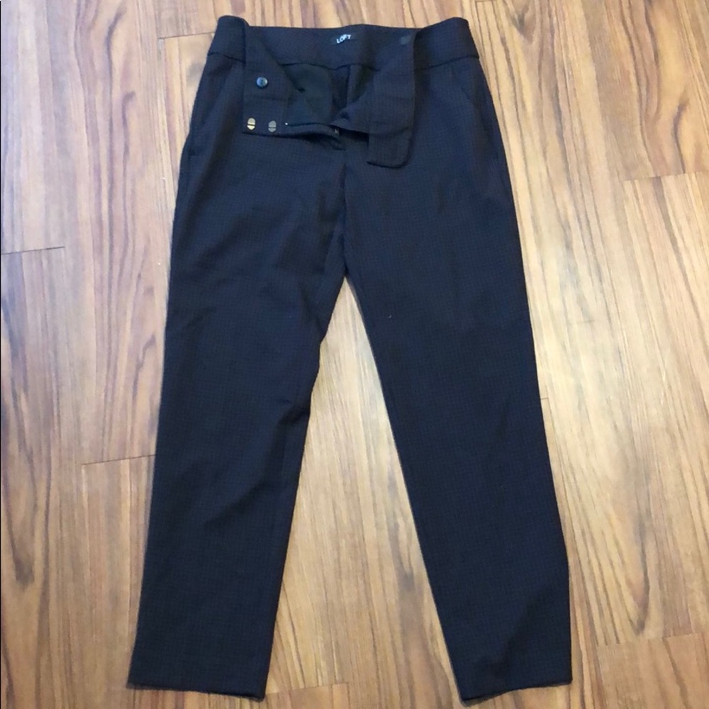 Checked dress pants